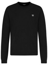 Sublevel Sweter w kolorze czarnym rozmiar: L. Czarne swetry męskie Sublevel, l, z aplikacjami, ze skóry, bez kołnierzyka. Za 162.11 zł.