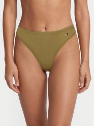 Tommy Hilfiger Stringi UW0UW06046 Khaki. Brązowe stringi damskie Tommy Hilfiger, m, bez wzorów, z syntetyku. Za 109.99 zł.