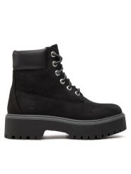 Timberland Trapery Stone Street 6In Wp TB0A5RH50151 Czarny. Czarne trapery damskie Timberland, z nubiku, bez obcasa. Za 809.99 zł.