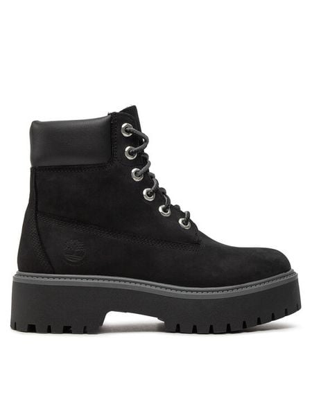 Timberland Trapery Stone Street 6In Wp TB1A5RH50151 Czarny. Czarne trapery damskie Timberland, z nubiku, bez obcasa. Za 1,099.00 zł.
