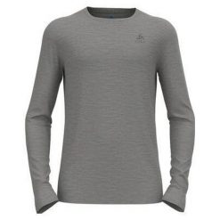 Koszulka termoaktywna z długim rękawem męska Odlo MERINO 200. Szare bielizna termoaktywna męska Odlo, m, bez wzorów. Za 459.99 zł.