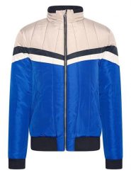 4funkyflavours Kurtka zimowa "Falling" w kolorze niebiesko-kremowym rozmiar: L. Niebieskie kurtki męskie 4funkyflavours, na zimę, l, bez wzorów, bez kaptura. Za 88.64 zł.