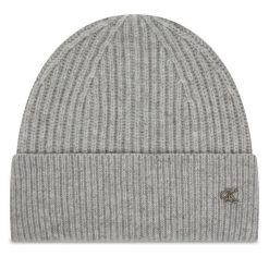 Czapka Calvin Klein. Szare czapki zimowe damskie CALVIN KLEIN. Za 169.99 zł.