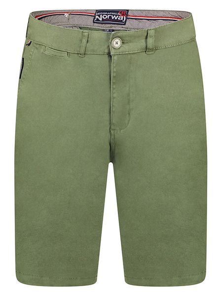 Geographical Norway Bermudy w kolorze khaki rozmiar: XL. Brązowe szorty męskie Geographical Norway, z aplikacjami, ze skóry. Za 81.95 zł.