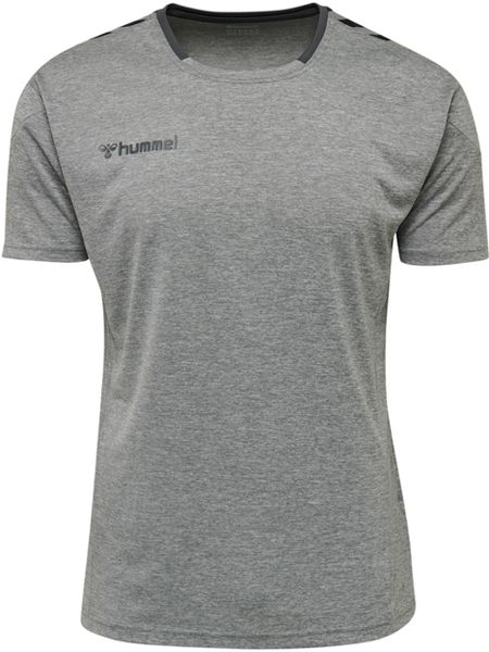Koszulka sportowa Poliestrowa T-shirt Hummel Authentic Poly Jersey. Szare t-shirty męskie HUMMEL, m, bez wzorów, z dresówki, bez kołnierzyka. Za 59.00 zł.