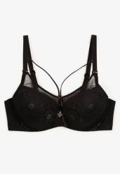 Czarny Biustonosz Typu Full Cup z Koronką i Regulowanymi Ramiączkami Nestakate. Czarne biustonosze Born2be, bez wzorów, z koronki. Za 39.99 zł.