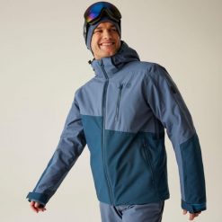 Kurtka narciarska męska z membraną Halfpipe III Dare 2b. Niebieskie kurtki męskie Dare 2b, na zimę, m, bez wzorów, sportowe, bez kaptura. W wyprzedaży za 699.99 zł.