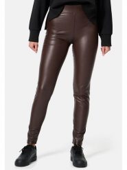 Nur Die Legginsy w kolorze brązowym rozmiar: 40/42. Brązowe legginsy damskie Nur Die, bez wzorów, ze skóry. Za 82.64 zł.