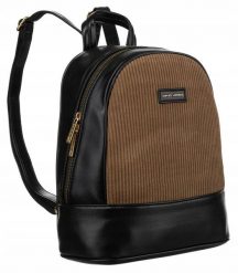 Plecak damski David Jones 6877-3 khaki. Brązowe plecaki damskie David Jones, bez wzorów, ze skóry, eleganckie. Za 137.99 zł.