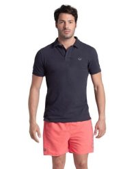 Koszulka polo męska T-shirt bawełniany krótki rękaw Arena Poloshirt. Niebieskie koszulki polo męskie Arena, l, bez wzorów, z bawełny, bez ramiączek. Za 101.98 zł.