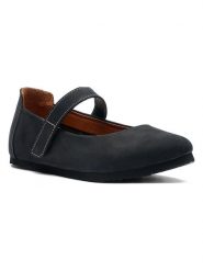 Comfortfusse Skórzane baleriny w kolorze czarnym z paskiem rozmiar: 41. Czarne baleriny damskie Comfortfusse, bez wzorów, z nubiku, bez obcasa. Za 276.71 zł.