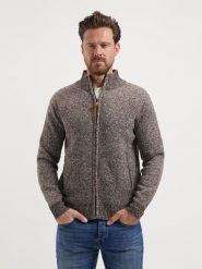 TRAVELIN' Kardigan w kolorze brązowym rozmiar: 3XL. Brązowe kardigany męskie Travelin', xl, bez wzorów, bez kołnierzyka. Za 295.99 zł.