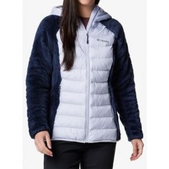 Kurtka ocieplana damska Columbia Powder Lite II Sherpa Hybrid Jacket. Niebieskie kurtki damskie Columbia, l, bez wzorów, z puchu, bez kaptura. Za 307.99 zł.