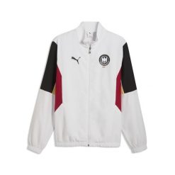Kurtka dresowa retro męska niemieckiej reprezentacji w piłce ręcznej PUMA. Szare kurtki męskie Puma, m, bez wzorów, z dresówki, retro, bez kaptura. Za 329.00 zł.