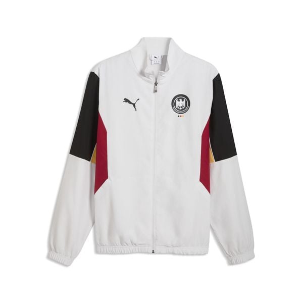 Kurtka dresowa retro męska niemieckiej reprezentacji w piłce ręcznej PUMA. Szare kurtki męskie Puma, m, bez wzorów, z dresówki, retro, bez kaptura. Za 329.00 zł.