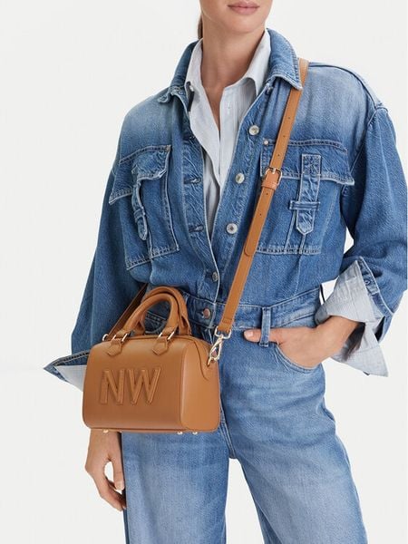 Nine West Torebka EO-Lira II-LX20085 Brązowy. Brązowe torebki klasyczne damskie Nine West, bez wzorów, z materiału, bez dodatków. Za 269.99 zł.