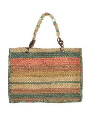 BLE Torebka w kolorze jasnobrązowo-zielonym - 35 x 30 x 15 cm rozmiar: onesize. Brązowe torebki klasyczne damskie BLE, bez wzorów, z bawełny, bez dodatków. Za 152.12 zł.