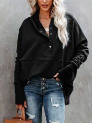 Milan Kiss Bluza w kolorze czarnym rozmiar: M. Czarne bluzy z kapturem damskie Milan Kiss, m. Za 136.13 zł.