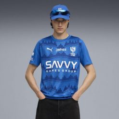 Męska koszulka domowa Al-Hilal SFC 25/26 PUMA. Niebieskie t-shirty sportowe męskie Puma, m, bez ramiączek, do biegania. Za 429.00 zł.