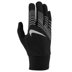 Męskie Lekkie Rękawiczki DriFIT. Czarne rękawiczki męskie Nike, bez wzorów. Za 246.99 zł.