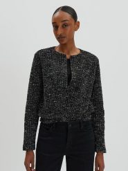 Someday Kardigan "Ulaya" w kolorze czarno-srebrnym rozmiar: 42. Czarne kardigany damskie Someday, bez wzorów. Za 173.99 zł.