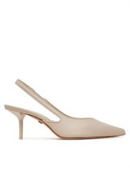 Max Mara Sandały 2514521052600 Szary. Szare sandały damskie Max Mara, bez wzorów, ze skóry, bez obcasa, na szpilce. W wyprzedaży za 1,919.00 zł.