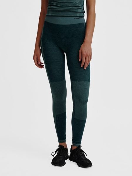 Damskie legginsy bezszwowe z wysokim stanem Hummel Clea. Zielone legginsy sportowe damskie HUMMEL, na jesień, xs, bez wzorów, z materiału, z podwyższonym stanem, na fitness i siłownię. Za 172.15 zł.