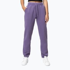 Spodnie damskie Pitbull Lovia. Czerwone spodnie materiałowe damskie PITBULL, bez wzorów, z bawełny, sportowe. Za 189.99 zł.