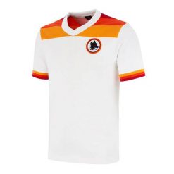 AS Roma 1978 - 79 Wyjazdowa - Koszulka Piłkarska Retro - Biała – COPA Football. Białe t-shirty sportowe męskie COPA FOOTBALL, s, z bawełny, bez ramiączek, do piłki nożnej. Za 343.78 zł.
