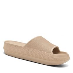 Klapki MEXX. Brązowe klapki damskie Mexx, bez wzorów, bez obcasa. Za 69.99 zł.