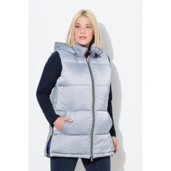 Damskie Pikowana kamizelka długa wodoodporna odpinany kaptur. Czerwone kamizelki damskie Ulla Popken, plus size, z materiału, długie. Za 429.99 zł.