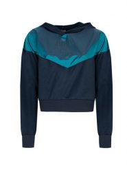 Juicy Couture Bluza | JWTKT179501 | Pullover | Kobieta | Granatowy. Niebieskie bluzy z kapturem damskie Juicy Couture, xs, z poliesteru. W wyprzedaży za 199.00 zł.