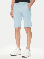 KARL LAGERFELD Szorty materiałowe 265812 552829 Błękitny Regular Fit. Niebieskie szorty męskie Karl Lagerfeld, bez wzorów, z bawełny. Za 399.99 zł.