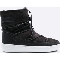 Moon Boot - Śniegowce. Szare śniegowce damskie Moon Boot, z materiału. W wyprzedaży za 499.90 zł.