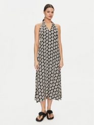 Banana Moon Sukienka plażowa Mara Sarong Czarny Relaxed Fit. Czarne sukienki damskie Banana Moon, na plażę, xl, bez wzorów, z wiskozy, bez kołnierzyka, bez ramiączek. Za 389.99 zł.