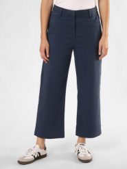 Tommy Hilfiger Spodnie Kobiety Bawełna niebieski, 38. Niebieskie spodnie materiałowe damskie Tommy Hilfiger, bez wzorów, z bawełny. Za 429.95 zł.