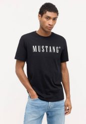 Męski T-Shirt Koszulka Mustang Style Austin Black 1014695 4142, 6XL. Czarne t-shirty męskie Mustang, m, bez wzorów, z bawełny, bez kołnierzyka. Za 79.99 zł.
