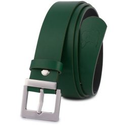 Pasek skórzany BELTIMORE r.100-115 cm D69 zielony. Zielone paski damskie bez wzorów. Za 59.90 zł.