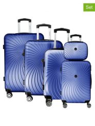 Geographical Norway 5-częściowy zestaw "Sunlighteo" w kolorze niebieskim rozmiar: onesize. Niebieskie walizki Geographical Norway, bez wzorów, z materiału. Za 565.99 zł.