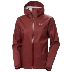 Damska kurtka wodoodporna Helly Hansen Loke Terra. Czerwone kurtki damskie Helly Hansen, bez kaptura. Za 631.00 zł.