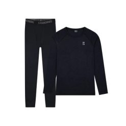 Koszulka z wełny merynosów termoutwardzalna – męska – koszula + legginsy. Czarne bielizna termoaktywna męska POEDERBAAS, m, bez wzorów, z wełny, bez kołnierzyka, bez ramiączek. W wyprzedaży za 438.12 zł.