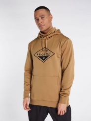 Bluza techniczna męska z kapturem Protest Prtissyk. Brązowe bluzy z kapturem męskie Protest, m, z elastanu. Za 249.99 zł.