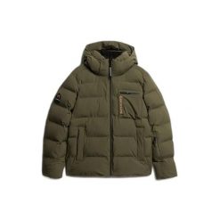 Kurtka z kapturem Superdry. Zielone kurtki męskie Superdry., m, bez wzorów, z puchu, z kapturem, narciarskie. Za 1,558.15 zł.