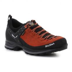 Buty trekkingowe męskie Salewa MS Mtn Trainer 2 Gtx. Zielone buty trekkingowe męskie Salewa, z materiału, bez zapięcia, trekkingowe. Za 959.99 zł.