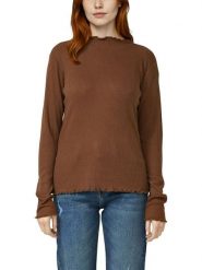 S.Oliver Koszulka w kolorze jasnobrązowym rozmiar: 46. Brązowe t-shirty damskie S.Oliver, s, bez wzorów, prążkowane, bez kołnierzyka. Za 68.45 zł.