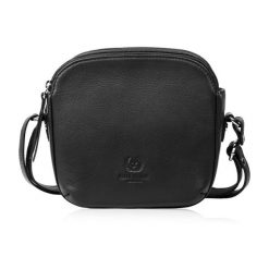 Mała torebka damska skórzana na ramię crossbody modna letnia Paolo Peruzzi AY-25-BL. Czarne torebki klasyczne damskie bez wzorów, z materiału, małe, bez dodatków. Za 139.00 zł.
