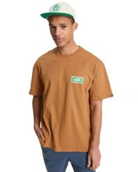 T-Shirt Quiksilver Krótki Rękaw Brązowy Męski. Brązowe t-shirty męskie Quiksilver, m, bez wzorów, z bawełny, bez kołnierzyka. Za 191.80 zł.
