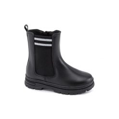 Buty PABLOSKY LATERALES Czarny. Czarne kalosze damskie Pablosky, bez wzorów, ze skóry. Za 183.99 zł.
