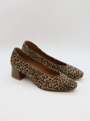 Bellucci Czółenka w kolorze beżowo-czarnym rozmiar: 39. Brązowe czółenka damskie Bellucci, bez wzorów, bez obcasa. Za 100.99 zł.