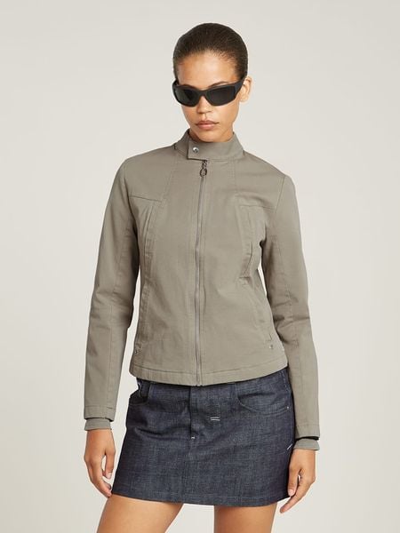 G-Star Kurtka przejściowa w kolorze khaki rozmiar: L. Brązowe kurtki damskie G-Star, l, bez wzorów, z bawełny, bez kaptura. Za 294.95 zł.